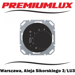 Berker R.1 R.3 R.8 regulator temperatury pomieszczenia styk zw czarny Warszawa Aleja Sikorskiego 3 LU3 Bartycka